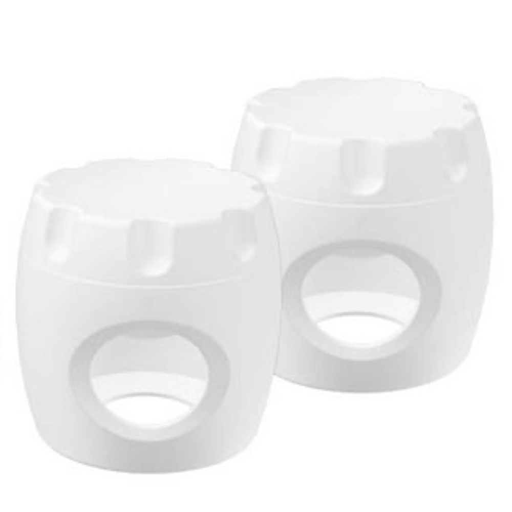 2 pack Door Knob Child Safety Covers Baby Proof White